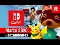 Lanzamientos Mejores Juegos de MARZO para NINTENDO SWITCH 2020