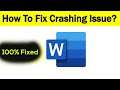 "Microsoft Word" App Keeps Crashing Problem Solved Android & Ios - Solve Microsoft Word App Crash