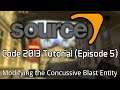Valve Source Code 2013 Tutorial (Episode 5): Modifying The Concussive Blast Entity To Alter Damage