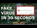 How to create a FAKE VIRUS in 30 seconds on Windows