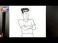 How to draw Shinchan | How to Draw Shinchan Dad Hiroshi Nohara