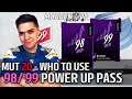 Who to use your 98/ 99 Power Up Pass On | Madden 20 Ultimate Team
