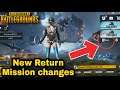 😢Free Rename card option Removed | New changes in return mission pubg mobile | Tamil Today Gaming