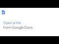 Open a link in Google Docs