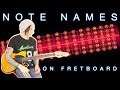 How To Find Note Names on Guitar Neck | Guitar Theory Lesson