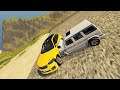 Side Impact Bmw Vs Mercedes Vs Audi Descent Down The Stairway Mountain - BeamNG drive Fatal Crashes