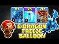 Th11 War Attack Strategy with Electro Dragon + Balloon + Freeze Spell - Best Th11 Air Attack 2021