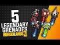 5 Legendary Grenades - Borderlands 3