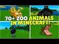 70+ ZOO ANIMALS In Minecraft!! - Tame, Ride & Battle Them! (Jungle Zoo)