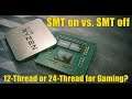 AMD Ryzen 3900X SMT ON VS OFF | RADEON VII LC