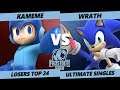 Frostbite 2020 SSBU Losers Top 24 - R2G | Kameme (Mega Man) Vs. Wrath (Sonic) Ultimate Singles