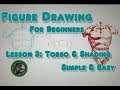 How to draw simple Torso & Shading. Simple foundation for Torso proportions and shading