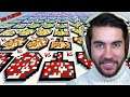 I gave 100 Minecraft Players one plot each to build anything, but they swap every 5 minutes