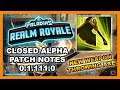 Realm Royale Patch Notes 0.1.111.0 | New Throwing Axe