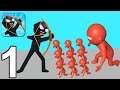 STICKMAN ZOMBIE - Walkthrough Gameplay Part 1 - INTRO (Android)