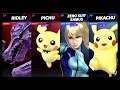 Super Smash Bros Ultimate Amiibo Fights – Request #17549 Ridley & Pichu vs Zero Suit & Pikachu