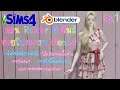 The Sims 4 สอน Render ตัวซิมส์ผ่านโปรแกรม Blender Ep.1