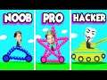 Can We Go NOOB vs PRO vs HACKER In DRAW JOUST? Trying the FLYING GLITCH! Prezley