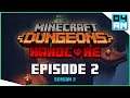 ENTERING THE CRYPTS - HARDCORE 1 LIFE GAMEPLAY - Minecraft Dungeons: Episode 2 Season 2