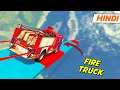 GTA 5: "90 Degree" Vertical Ramp 😱 | Fire Truck Parkour | GTA 5 Online Hindi Funny Moments | Saxisam