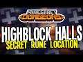Highblock Halls: SECRET RUNE LOCATION! Minecraft Dungeons