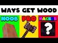 Minecraft NOOB vs PRO vs HACKER: Get Wood!
