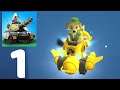PvPets : Tank Battle Arena Gameplay Walkthrough Part 1 - Sherman Tank (ios,Android)