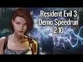 Resident Evil 3 Demo Speedrun - 2:10 on PS4