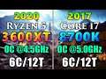 Ryzen 5 3600XT OC @4.5GHz vs Core i7 8700K OC @5.0GHz
