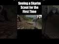 Seeing a Skyrim Scout for The First Time - Modded Oblivion #Shorts