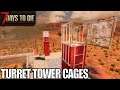 Shotgun Turret Tower Cages | 7 Days to Die | Alpha 18 Gameplay | E75