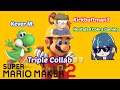 Super Mario Maker 2 Live Stream Online Playthrough Part 34 Triple Collab with Kickbuttman3 and Cobra
