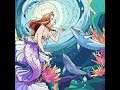Tap Color Lite - A Golden Hair Mermaid Girl And The Three Dolphin (Marine Mermaid Pics)