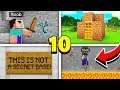 TOP 10 THINGS ONLY NOOBS DO in Minecraft!