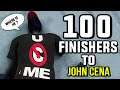 WWE 2K 100 Finishers To John Cena!