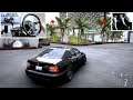 Forza Horizon 5 - Drifting BMW M5 at Hotel Plaza (w/900° Steering Wheel Setup)