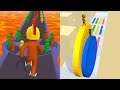 Giant Rush Vs Layers Roll ❤️‍🔥🟡🔥 All Levels Gameplay Walkthrough Android, iOS NEW UPDATE!!!