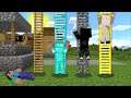 Minecraft NOOB VS PRO VS HACKER VS GOD HOUSE LADDER MOD / DANGEROUS MOBS AND ITEMS !! Minecraft Mods