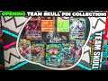 Opening Pokemon Team Skull Pin Collection Box!