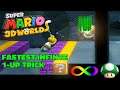 Super Mario 3D World - Fastest Infinite Lives Trick (Switch/Wii U)