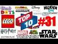 Top 10 Lego sets Star wars City Nintendo Technic Super Mario Ninjago Architecture Marvel of the week