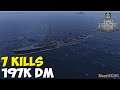 World of WarShips | Z-46 | 7 KILLS | 197K Damage - Replay Gameplay 4K 60 fps