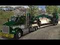 American Truck Simulator Kenworth T800 Hauling A KnuckleBoom Loader
