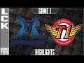 KZ vs SKT Highlights Game 1 | LCK Summer 2019 Week 2 Day 2 | King-Zone DragonX vs SK Telecom T1