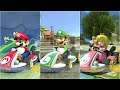 Mario Kart 8 Mario, Luigi, Peach Gameplay Compilation HD