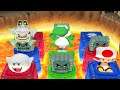 Mario Party 7 Minigames - 8 Player Ice Battle - Yoshi vs Boo vs Dry Bones vs Toad