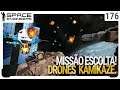 Missão escolta! Drones Kamikazes! - Space Engineers - Coop