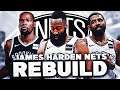NEW SUPER TEAM!! JAMES HARDEN NETS REBUILD! NBA 2K21 MYNBA NEXT GEN