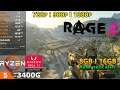 Rage 2 | Ryzen 5 3400G | Gráficos Vega 11 | 8 GB Single | 16 GB Dual (2666 MHz)
