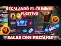 REGALANDO EL CRIMINAL FUGITIVO *Free Fire en vivo* Region Sudamerica !